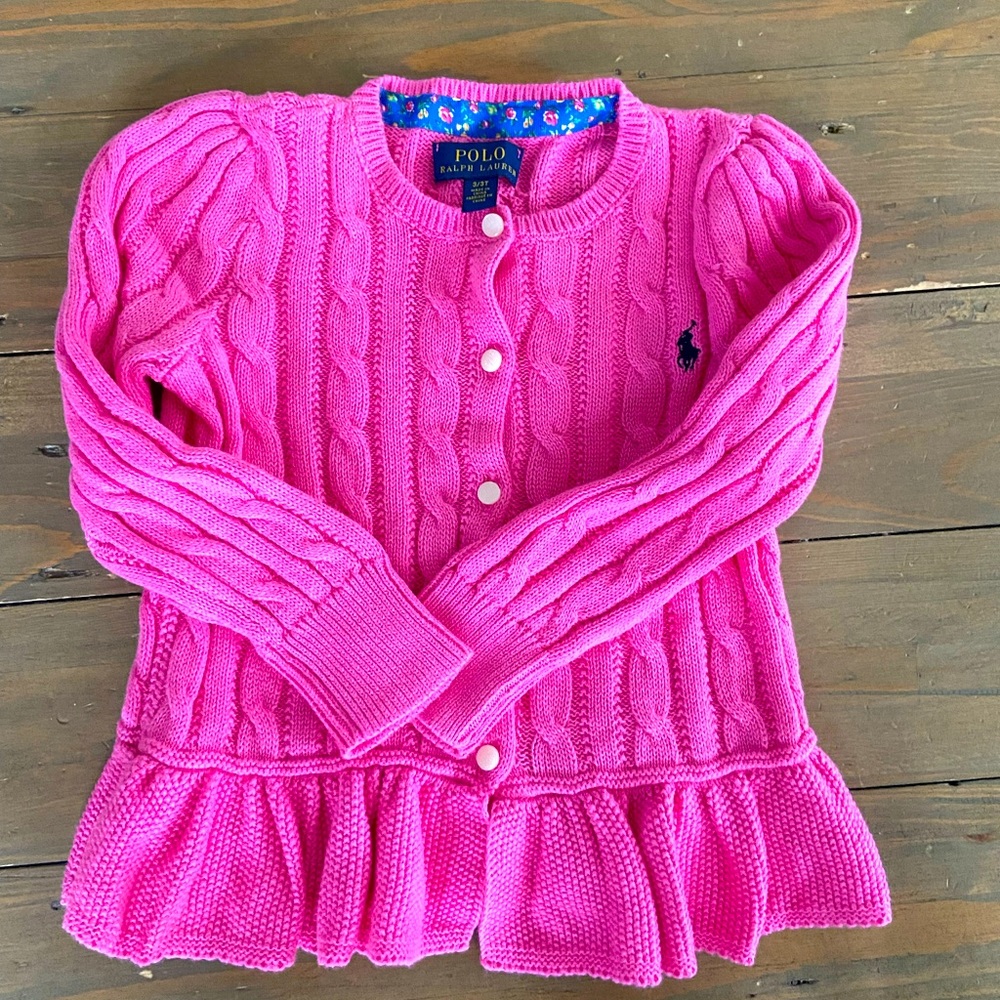 Ralph Lauren Size 3T cotton Sweater.  EUC!